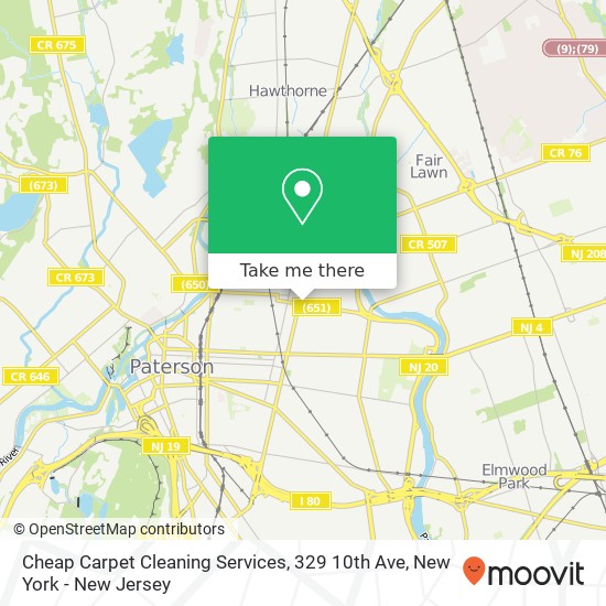 Mapa de Cheap Carpet Cleaning Services, 329 10th Ave