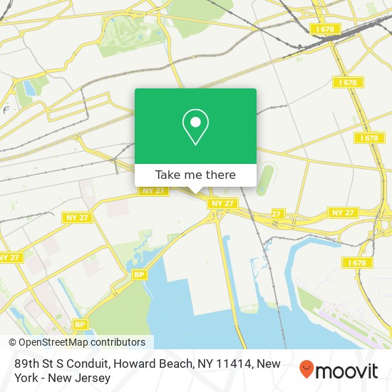 89th St S Conduit, Howard Beach, NY 11414 map