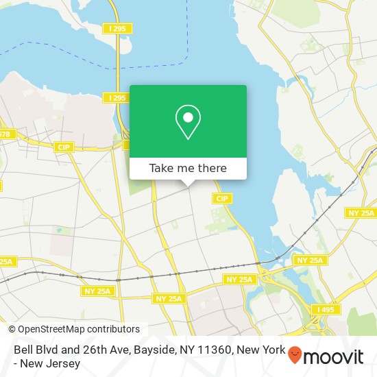 Bell Blvd and 26th Ave, Bayside, NY 11360 map