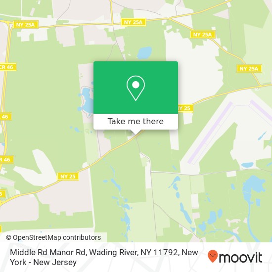 Middle Rd Manor Rd, Wading River, NY 11792 map