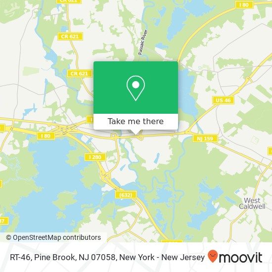 Mapa de RT-46, Pine Brook, NJ 07058