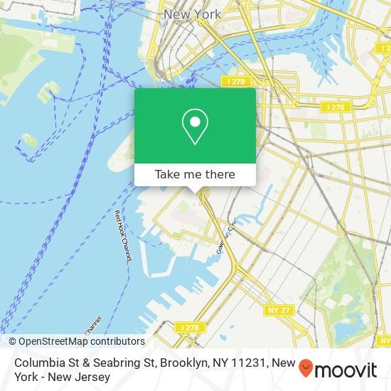 Columbia St & Seabring St, Brooklyn, NY 11231 map