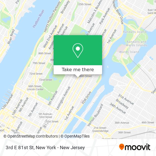 Mapa de 3rd E 81st St