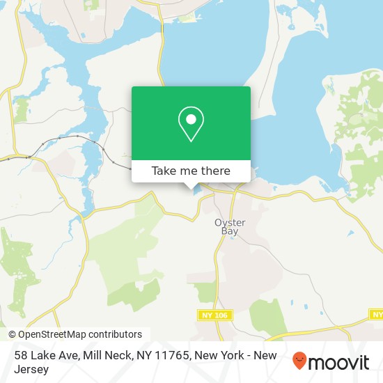 Mapa de 58 Lake Ave, Mill Neck, NY 11765