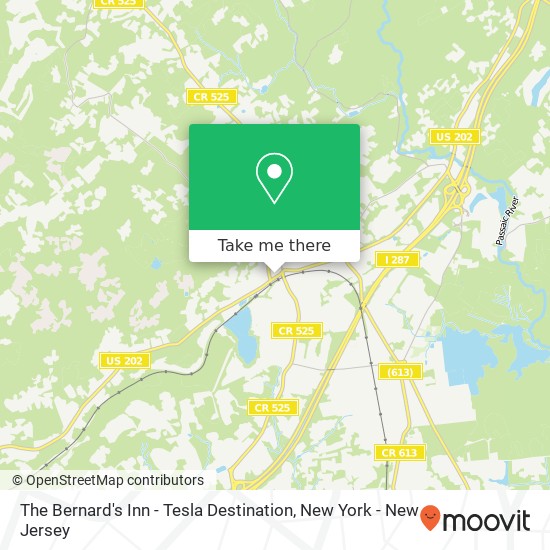 The Bernard's Inn - Tesla Destination map