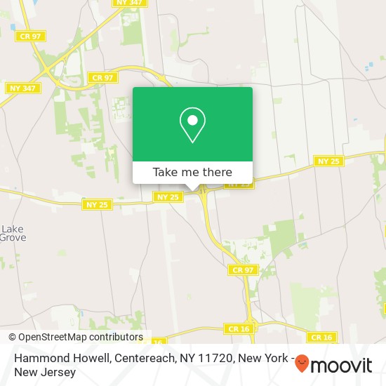 Hammond Howell, Centereach, NY 11720 map