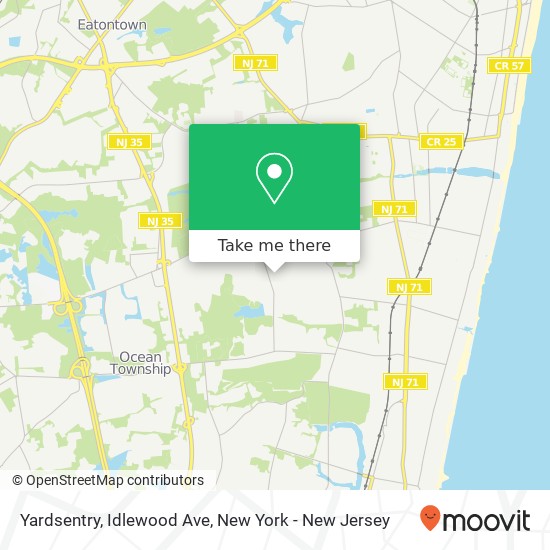 Mapa de Yardsentry, Idlewood Ave