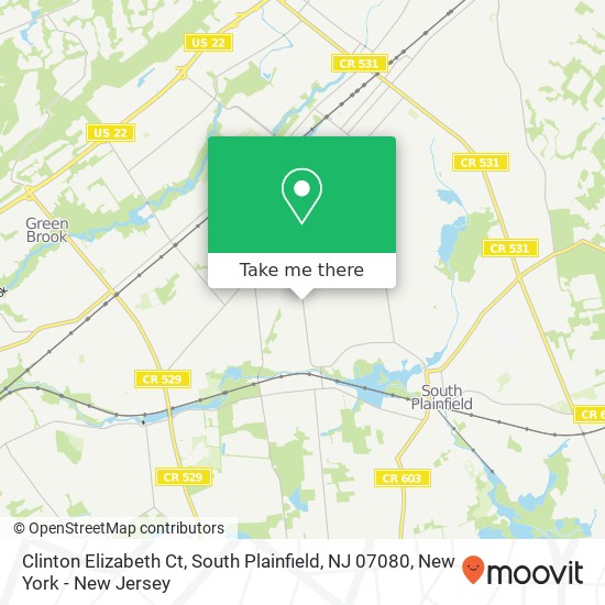 Mapa de Clinton Elizabeth Ct, South Plainfield, NJ 07080