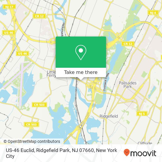 Mapa de US-46 Euclid, Ridgefield Park, NJ 07660