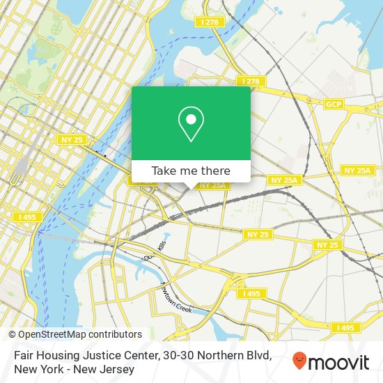 Fair Housing Justice Center, 30-30 Northern Blvd map