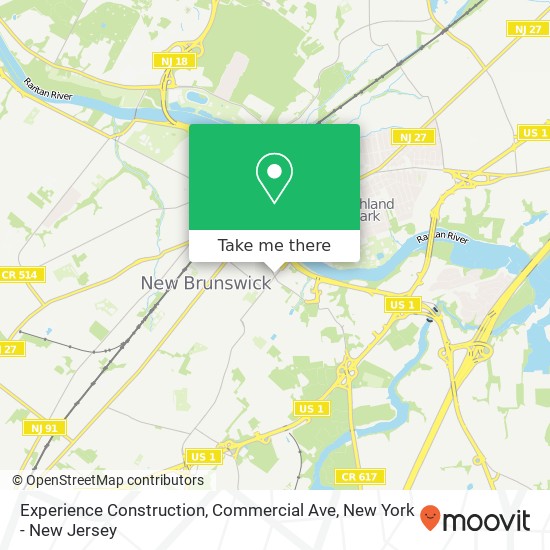 Mapa de Experience Construction, Commercial Ave