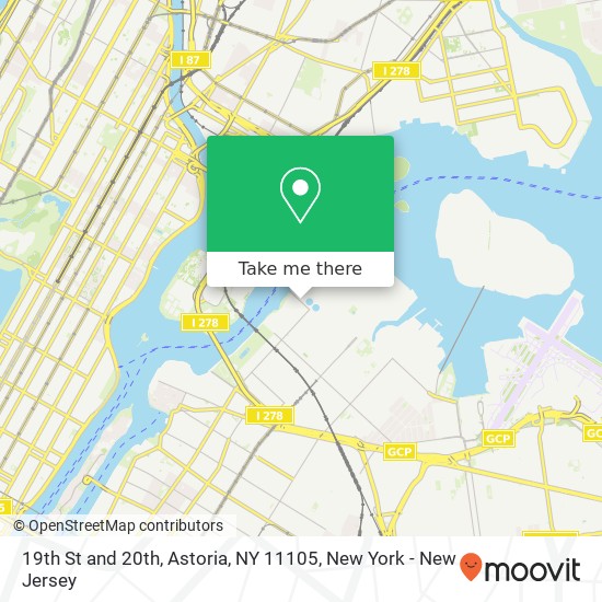 19th St and 20th, Astoria, NY 11105 map