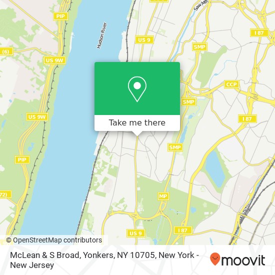 Mapa de McLean & S Broad, Yonkers, NY 10705