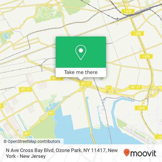 Mapa de N Ave Cross Bay Blvd, Ozone Park, NY 11417