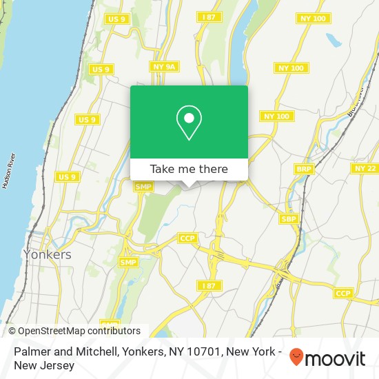 Mapa de Palmer and Mitchell, Yonkers, NY 10701