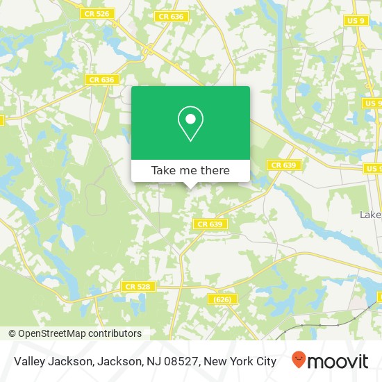 Valley Jackson, Jackson, NJ 08527 map