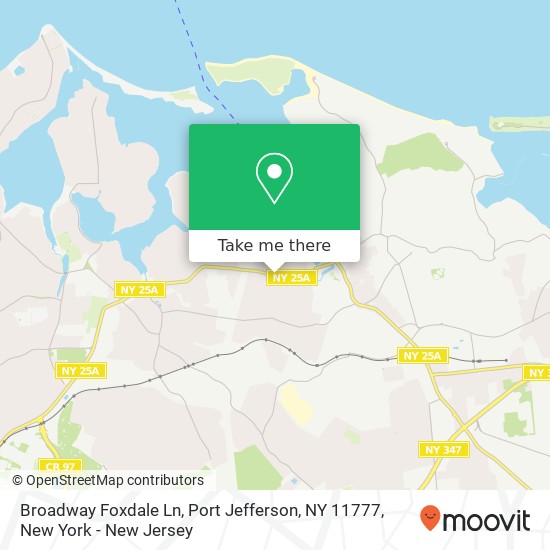 Broadway Foxdale Ln, Port Jefferson, NY 11777 map
