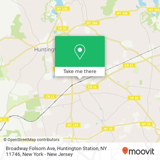 Broadway Folsom Ave, Huntington Station, NY 11746 map