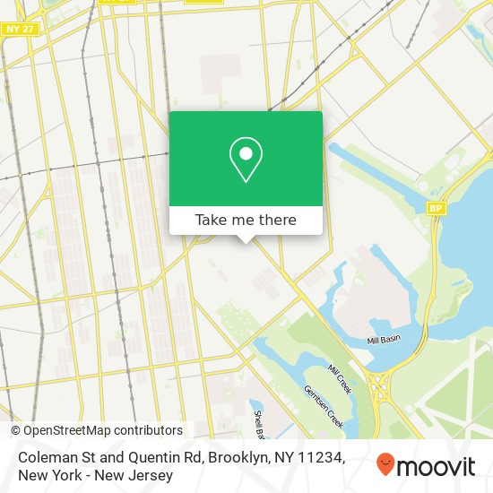 Coleman St and Quentin Rd, Brooklyn, NY 11234 map