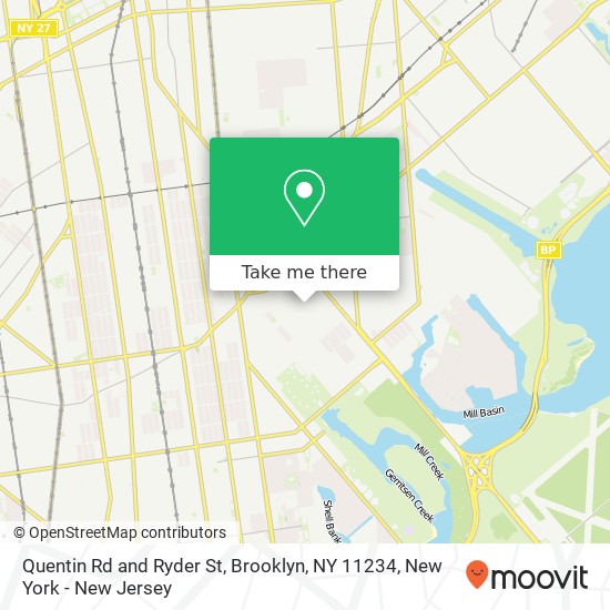 Quentin Rd and Ryder St, Brooklyn, NY 11234 map