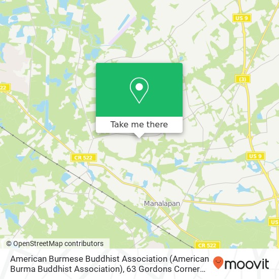 American Burmese Buddhist Association (American Burma Buddhist Association), 63 Gordons Corner Rd map