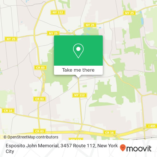 Esposito John Memorial, 3457 Route 112 map