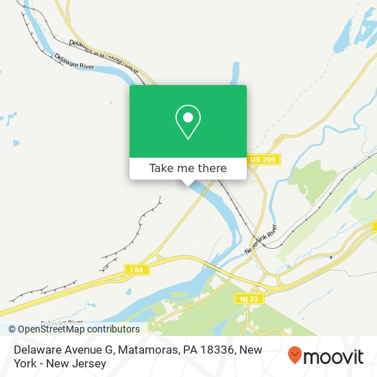 Delaware Avenue G, Matamoras, PA 18336 map