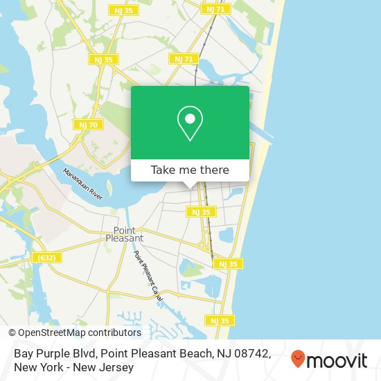 Bay Purple Blvd, Point Pleasant Beach, NJ 08742 map