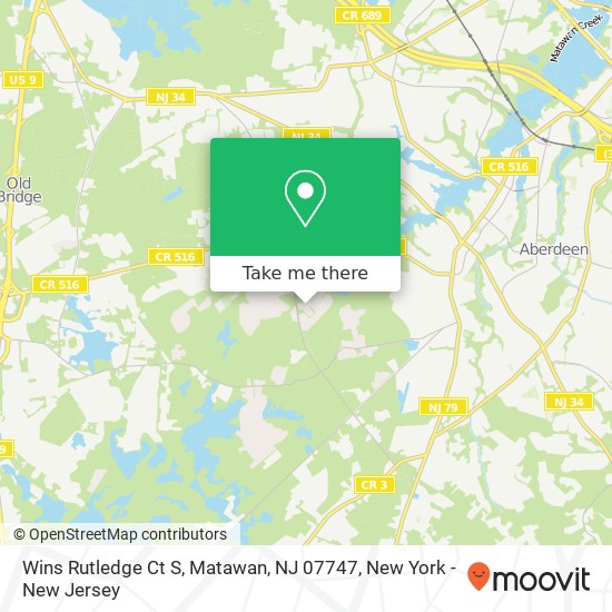 Wins Rutledge Ct S, Matawan, NJ 07747 map