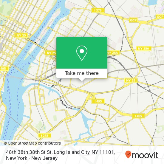 Mapa de 48th 38th 38th St St, Long Island City, NY 11101