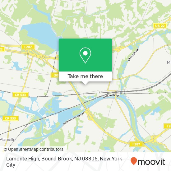 Lamonte High, Bound Brook, NJ 08805 map