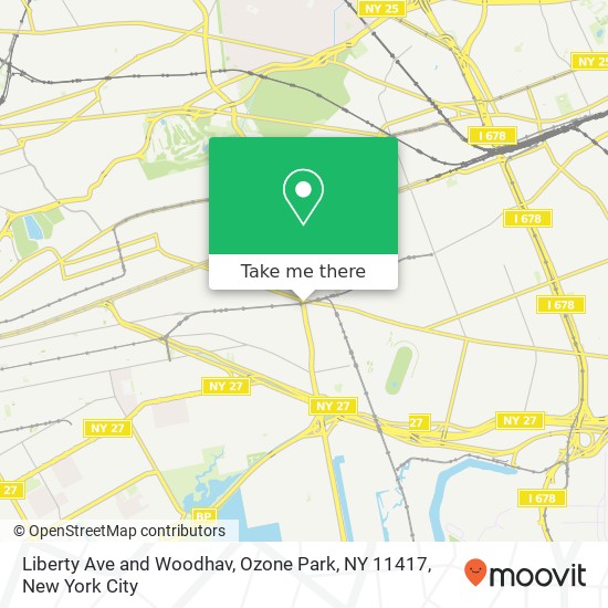 Mapa de Liberty Ave and Woodhav, Ozone Park, NY 11417