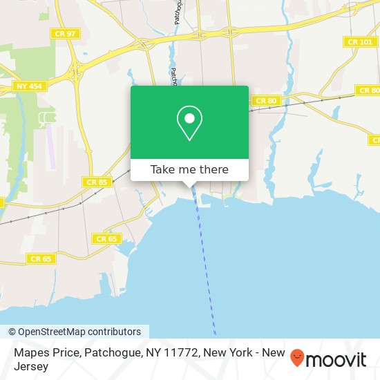 Mapa de Mapes Price, Patchogue, NY 11772