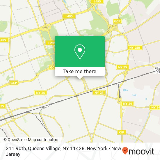 Mapa de 211 90th, Queens Village, NY 11428
