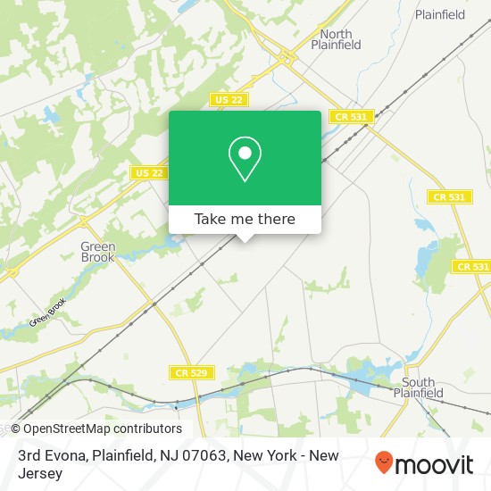 3rd Evona, Plainfield, NJ 07063 map