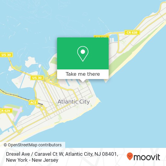 Mapa de Drexel Ave / Caravel Ct W, Atlantic City, NJ 08401