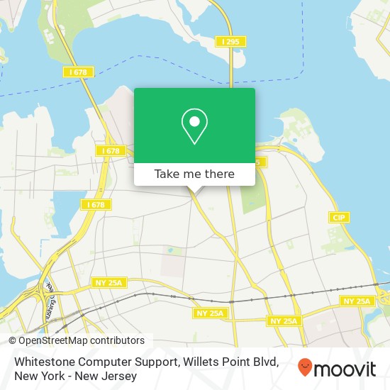 Mapa de Whitestone Computer Support, Willets Point Blvd