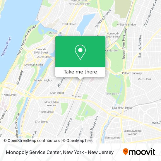 Monopoly Service Center map