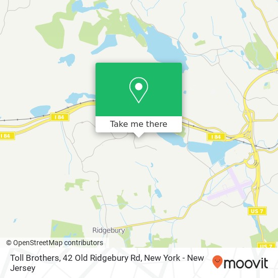 Toll Brothers, 42 Old Ridgebury Rd map