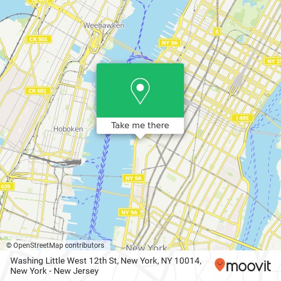Mapa de Washing Little West 12th St, New York, NY 10014