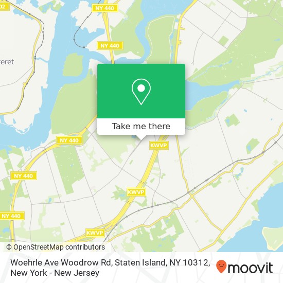 Woehrle Ave Woodrow Rd, Staten Island, NY 10312 map