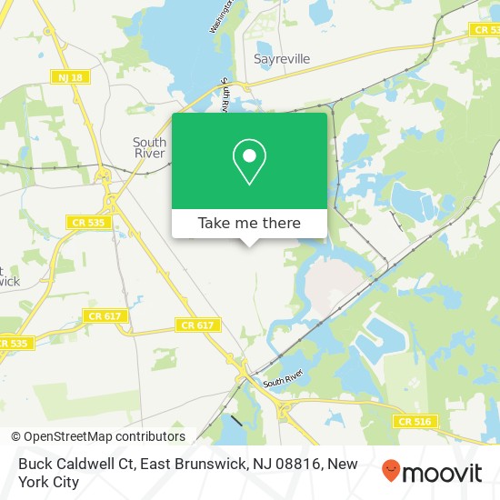 Buck Caldwell Ct, East Brunswick, NJ 08816 map