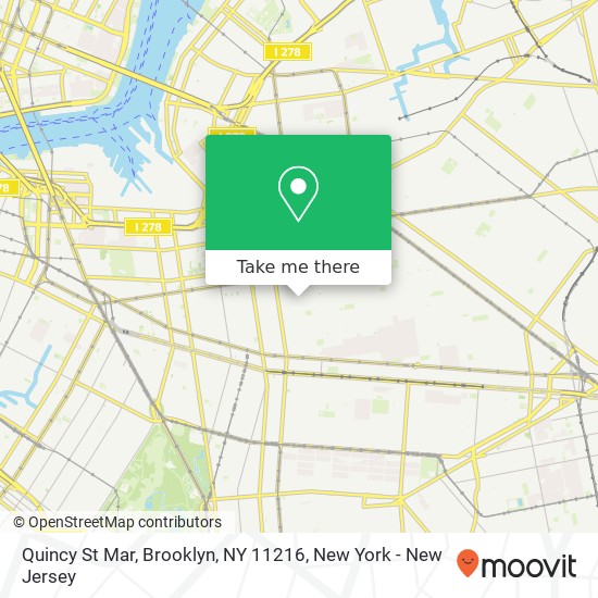 Mapa de Quincy St Mar, Brooklyn, NY 11216