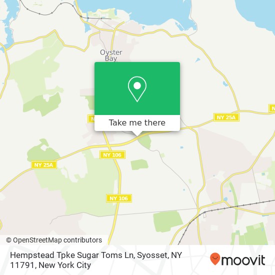Mapa de Hempstead Tpke Sugar Toms Ln, Syosset, NY 11791