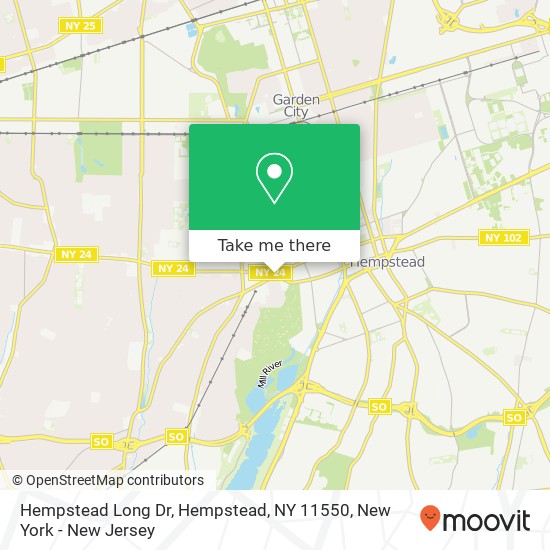 Mapa de Hempstead Long Dr, Hempstead, NY 11550