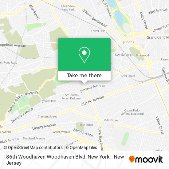Mapa de 86th Woodhaven Woodhaven Blvd