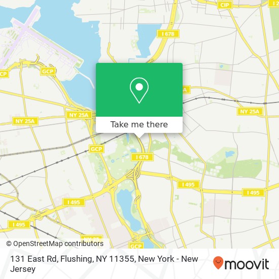 Mapa de 131 East Rd, Flushing, NY 11355