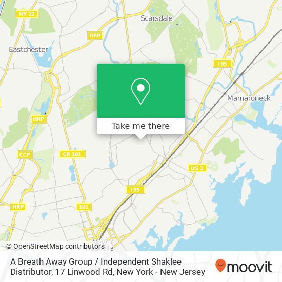 Mapa de A Breath Away Group / Independent Shaklee Distributor, 17 Linwood Rd
