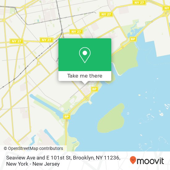 Mapa de Seaview Ave and E 101st St, Brooklyn, NY 11236