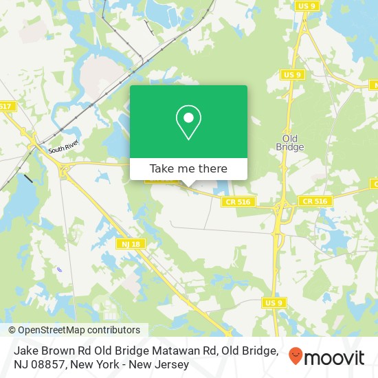 Jake Brown Rd Old Bridge Matawan Rd, Old Bridge, NJ 08857 map